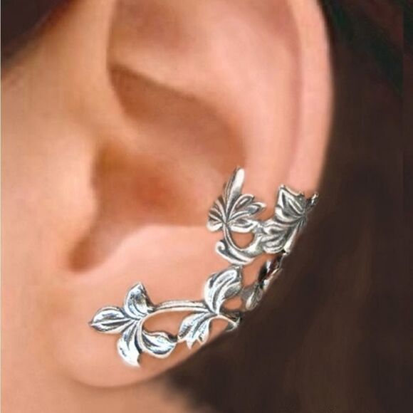 New stainless steele floral ear cuff - Picture 1 of 1